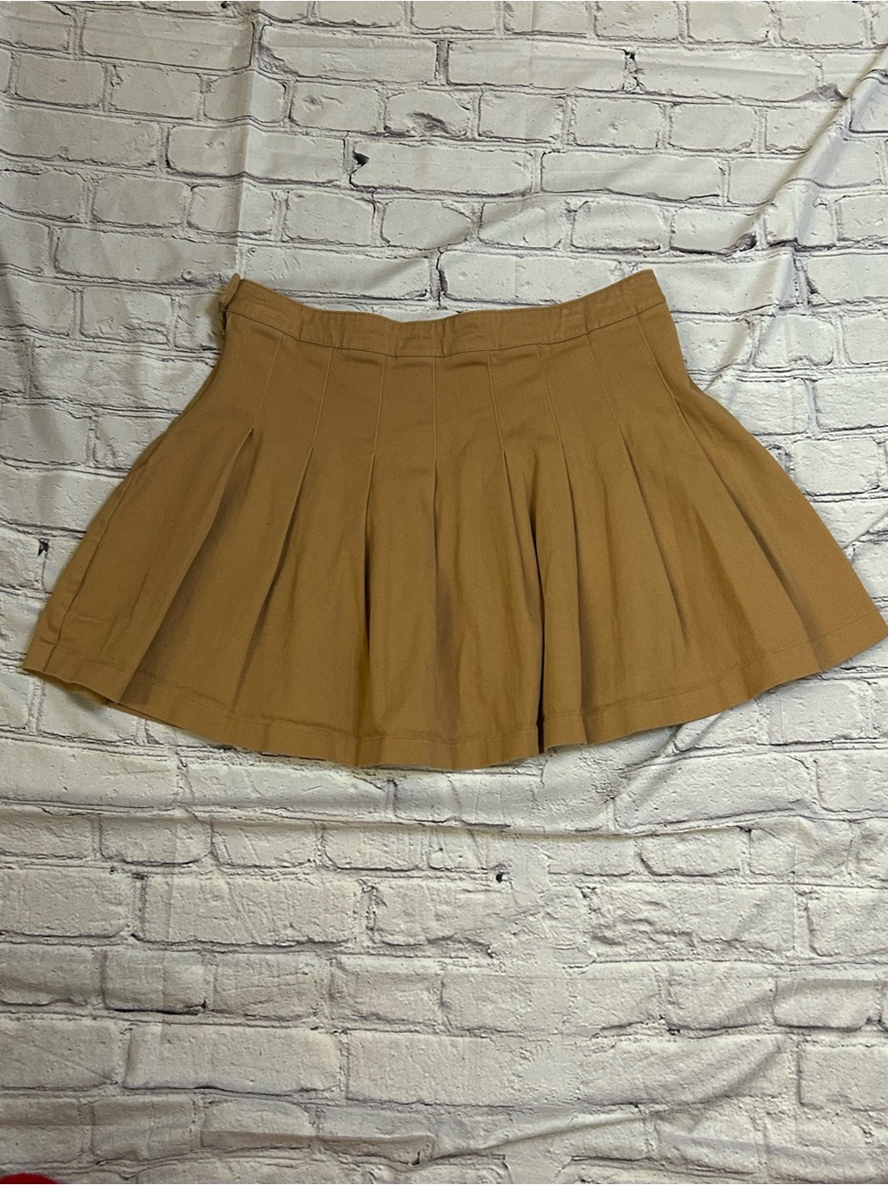 Women's Tan Circle Skirt - Classic Flared Skater - Picture 2 of 6